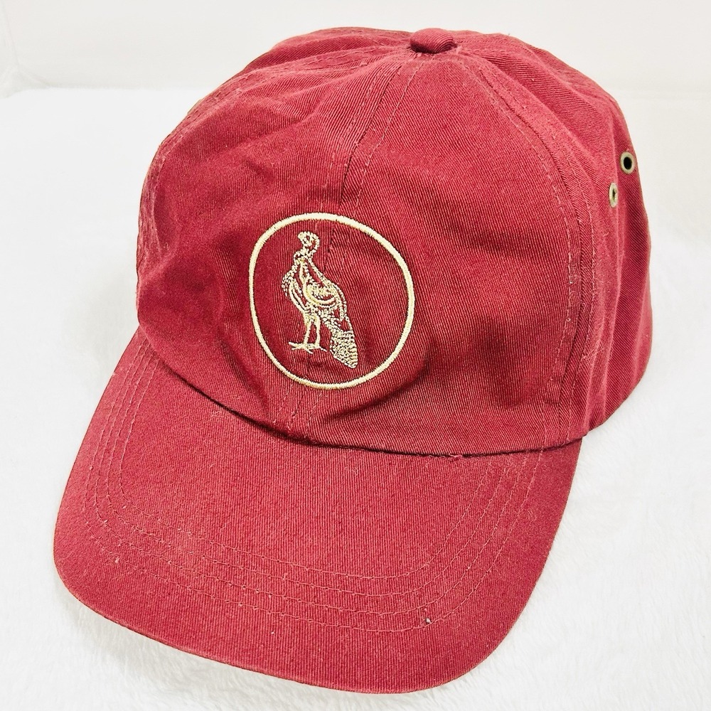 Wild Turkey Bourbon Logo Hat Cap Adjustable Strapback Red Outdoors Casual